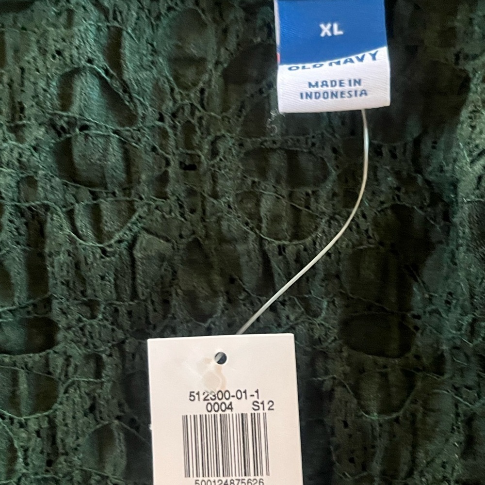 Old Navy Forest Green Knit Top - Picture 3 of 3
